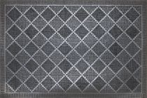 Paillasson commercial rectangulaire en caoutchouc noir, 18 po x 30 po, motif "à pointes"