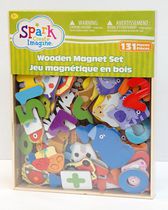 Wooden Magnet Set 131 pieces