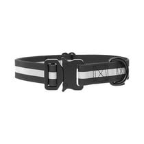 One Paw, Reflective Silicone Dog Collar with Metal Buckle, Water Repellent, Multiple sizes, One Paw Reflective Silicone Dog Collar