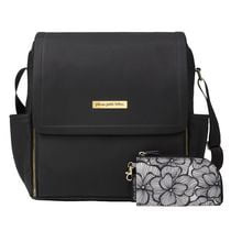 Petunia Pickle Bottom Boxy Backpack Sac à couches en noir graphite - Sac à dos à langer - Compartiments isolés