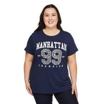 The Pink Closet Women's Plus Manhattan Tee