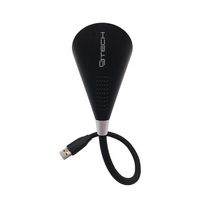 M Adjustable USB LED Lamp with Speaker - Black