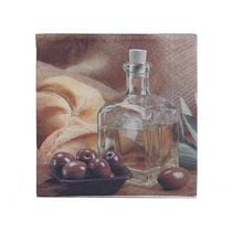 20 Paquet Déjeuner 3 Ply Serviette (Huile D'Olive) - Set of 6