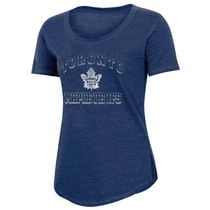 NHL Ladies Toronto Maples Leafs Scoop Neck short Sleeve Classic Fit T-Shirt