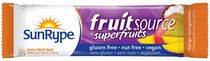 SunRype FruitSource Superfruits Mango Mangosteen 100% Fruit Bar Snack