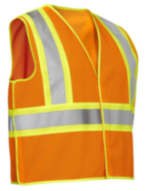Forcefield Men's Hi Vis Safety Econo 5 Point Tear-Away Vest