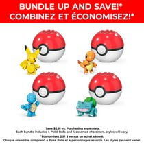 Mega Pokémon Poke ball Kanto Region 4 Pack Bundle