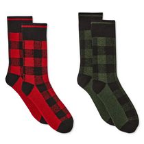 Lot de 2 paires de mi-chaussettes en laine Canadiana unisexe