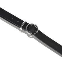 NICCI TEXTURED BELT WITH CIRCULAR BUCKLE