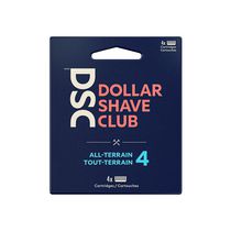 Dollar Shave Club 4-Blade Razor Refill Cartridges, 4 Count