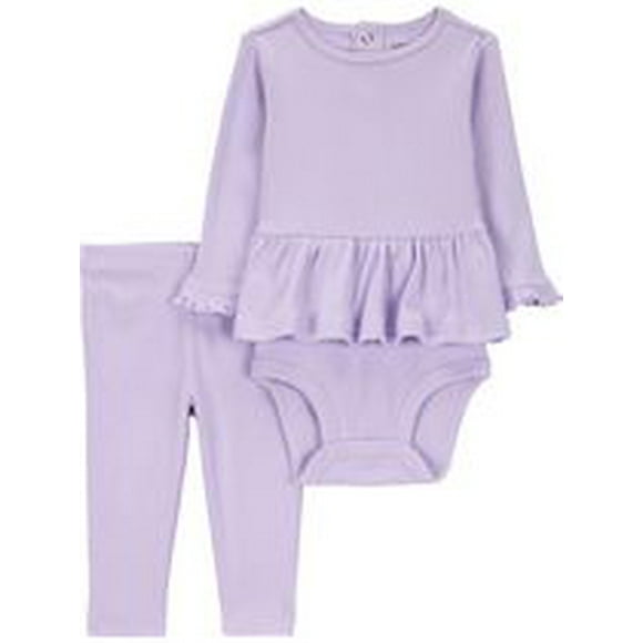 Carter's Child of Mine Ensemble body et pantalon pour bébé fille violet Tailles Nouveau-né - 24 mois