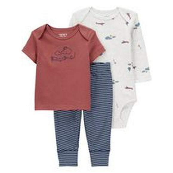 Ensemble 3 pièces pour bébé garçon Carter's Child of Mine - Rouge Tailles Nouveau-né - 24 mois