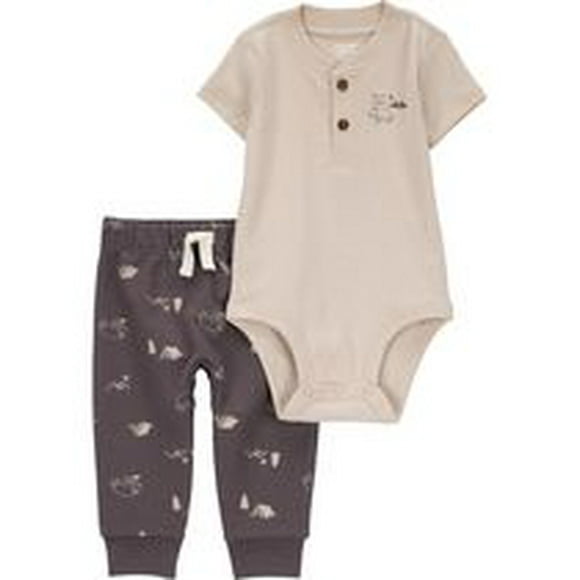 Carter's Child of Mine Ensemble body et pantalon pour bébé garçon, couleur marron Camp Tailles Nouveau-né - 24 mois