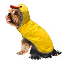 Fetchwear Dog Clothes: Duck Raincoat, Size XS-XL
