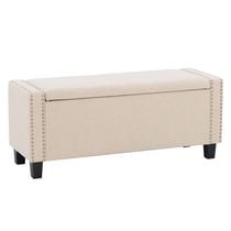 CorLiving Boston Storage Fabric Ottoman