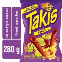 TAKIS® Fuego Spicy Chili Pepper and Lime Rolled Tortilla Chips