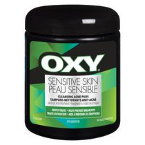 Tampons anti-acné nettoyants pour peau sensible OXY avec acide salicylique, pour peau sensible, traite en douceur et aide à prévenir les éruptions cutanées