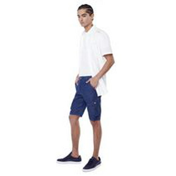 Jeaniologie™ Short avec poche cargo à soufflet pour homme | Bleu