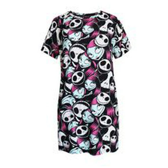 Chemise de nuit - Adultes - Femmes Nightmare before Christmas Tailles: TP-TG