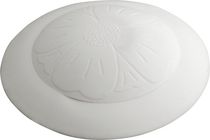 Grand bouchon à bouton-poussoir blanc Peerless pour drains de baignoire de 1-1/2 po (3,81 cm)