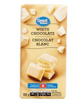 Chocolat blanc Great Value