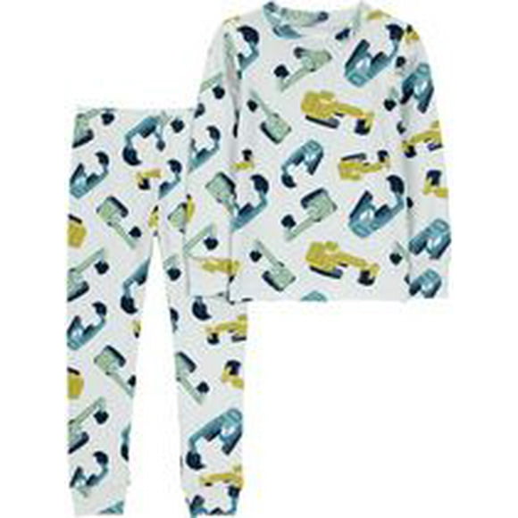 Carter's Child of Mine Pyjama 2 pièces pour tout-petit garçon - Construction bleue Tailles : 6/9 mois - 5T