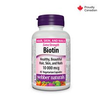 Webber Naturals® Biotin 10 000 Mcg  Extra Strength