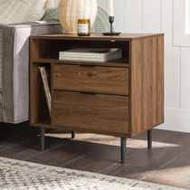 Dark Taupe Q-Max CID11151129ET Contemporary Round End Table
