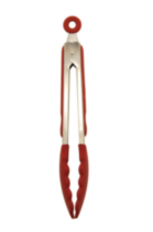 Starfrit Pince 9" en silicone rouge