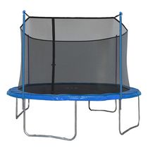 TRAINOR SPORTS Trampoline rond de 12 (pieds) et enclos combiné trampoline extérieur/arrière-cour robuste et plein d'entrain pour enfants (6+), tapis de saut pour adultes et rembourrage à ressort à couverture complète | 18201920120US