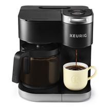 Keurig K-Duo Cafetière à dosettes et carafe K-Cup à portion individuelle, avec fonctions programmables et fonction d'infusion puissante, noir