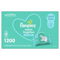 Lingettes pour bébés Pampers Complete Clean, parfum Baby Fresh, 15X boîtes distributrices