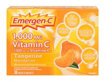 Supplément de vitamines et de minéraux à 1 000 mg de vitamine C Tangerine d'Emergen-C