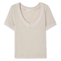 T-shirt avec encolure en V Wild Skye pour femmes
