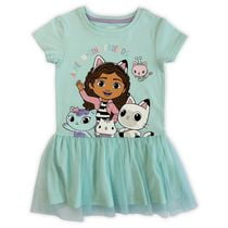 Gabby's Dollhouse Toddler Girls short sleeve  casual Tutu dress