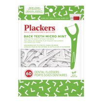 Plackers Back Teeth Micro Mint Dental Flossers, 60ct, 303849518