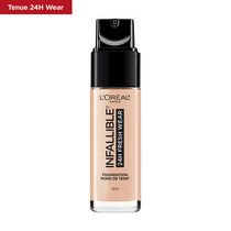 L'Oréal Paris Infallible Fresh Wear Liquid Foundation, Full Coverage, Lightweight Longwear Formula