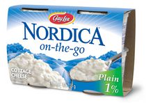 Fromage cottage Nordica naturel 1 % M.G. sur-le-pouce en portions individuelles