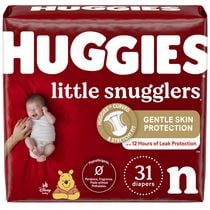 Huggies Little Snugglers Diapers, Jumbo Pack, Size Preemie - 2, Size Preemie - 2 | 32-29 Count