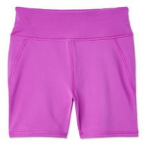 Athletic Works Girls' Compression Short, Sizes XS-XL