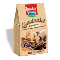 Loacker Quadratini Gaufrettes Bouchees Cappuccino