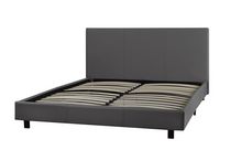 Double Size Platform Bed, Grey