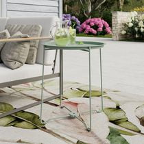 Mainstays Patio Tray Top Side Table, Space-saving design