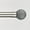 Grey Stone, Polished Nickel Single Rod, variant on Linen Avenue Decorative Curtain Rod Sets