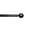 Metal Ball, Matte Black Single Rod, variant on Linen Avenue Decorative Curtain Rod Sets