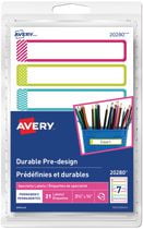 Avery Étiquettes prédéfinies permanents et durables