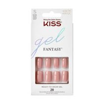 KISS Gel Fantasy - Fake Nails, 28 Count, Short, Length & flair