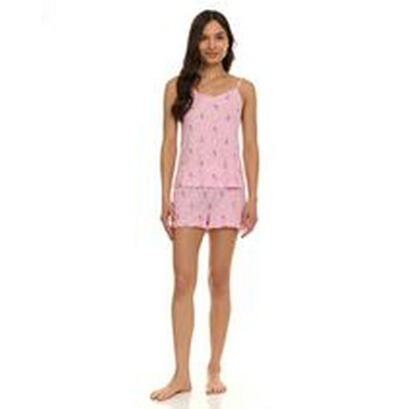 Paris Dreams Ladies Ribbed Cami and Short Pajama 2-Piece Set, Sizes S-XL – Online Exclusive