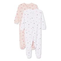 George Baby Girls' Sleeper 2-Pack, Sizes 0-12 months