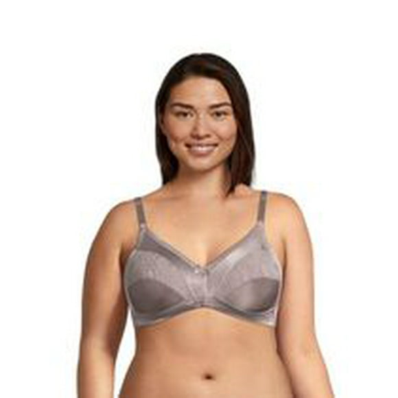 Soutien-gorge confort sans armatures en satin lisse extensible à maintien ferme Warners pour femmes